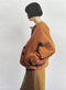 Sculpted Brushed Cotton Canvas Jacket, Brown Anise