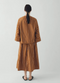 Garland Stripe Cotton Skirt, Copper/Ecru