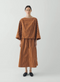 Garland Stripe Cotton Smock Top, Copper/Ecru