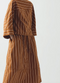 Garland Stripe Cotton Smock Top, Copper/Ecru