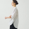 French Knot Cotton Shirt, Natural White