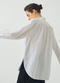 French Knot Cotton Shirt, Natural White