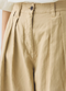 Cotton Linen Pleat Front Trouser, Whey