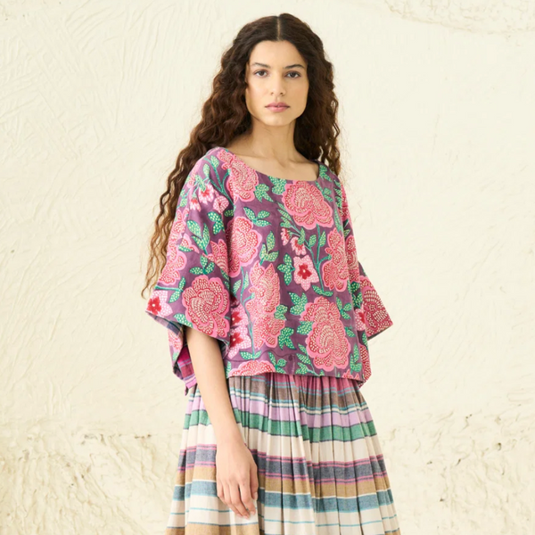 Mira Top, Rosette Plum