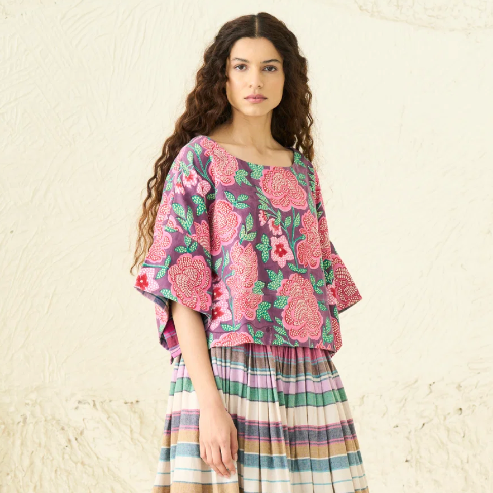 Mira Top, Rosette Plum