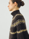 Lofty Alpaca Sweater, Sprig Jacquard