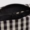 Dopp Kit, Black + Cream Gingham