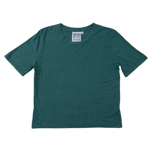 Silverlake Cropped Tee, Deep Teal
