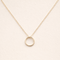 Sol Circle Pendant Necklace | Gold Fill
