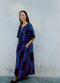 Sobremesa Cotton Ikat Dress, Bright Blue