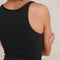 Wind Worn Tank Top, Black