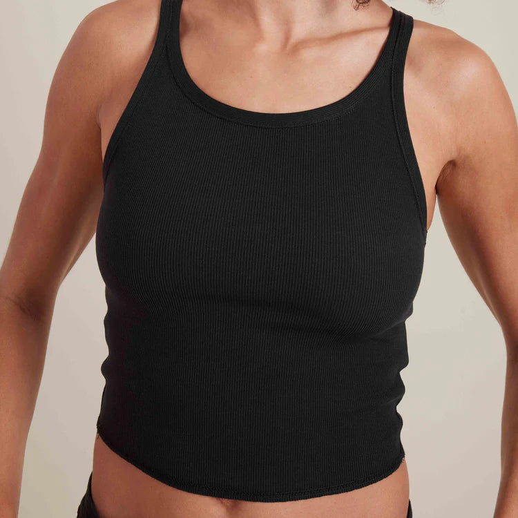 Wind Worn Tank Top, Black