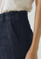 Annie Organic Denim Side Button Jeans, Indigo