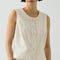 Poplin Top, Ecru