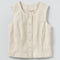 Poplin Top, Ecru