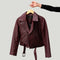 Avery Biker Jacket, Wine