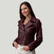 Avery Biker Jacket, Wine