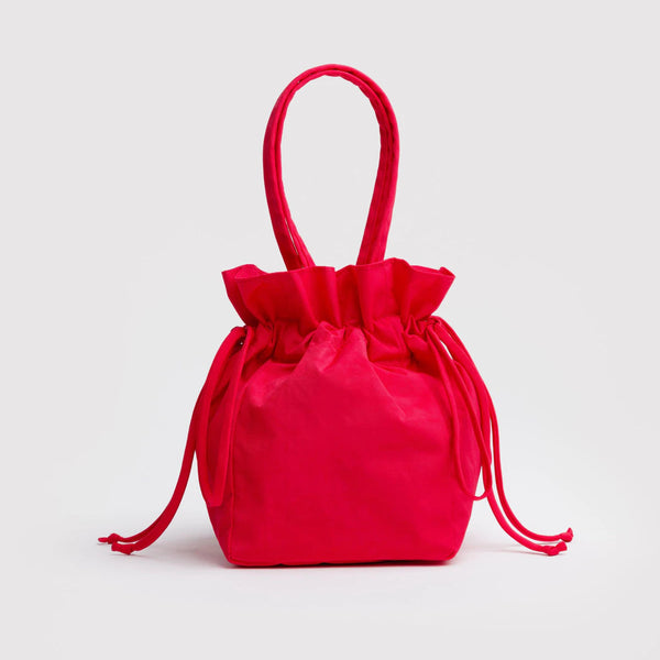 Nylon Drawstring Bag, Candy Apple