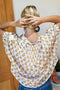 Mandarin Collar Top, Little Marigolds