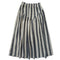 Jessie Stripe Skirt, Oyster + Black