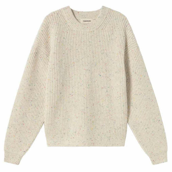 Carmen Knitted Sweater, Confetti + Cream