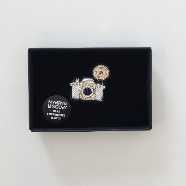 Silver Camera Pin